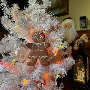 🤎 Vintage Gingerbread Christmas Sparkle Ornament